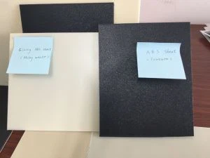 ABS Sheet Impact Resistance Stabililty Dimensi yang Baik
